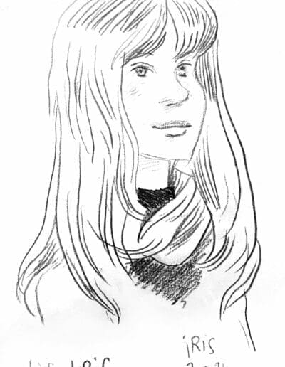portrait au crayon comme cadeau d'inauguration