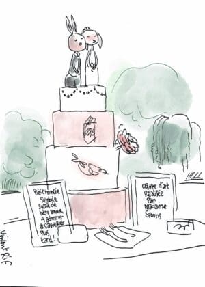 Un gâteau de mariage