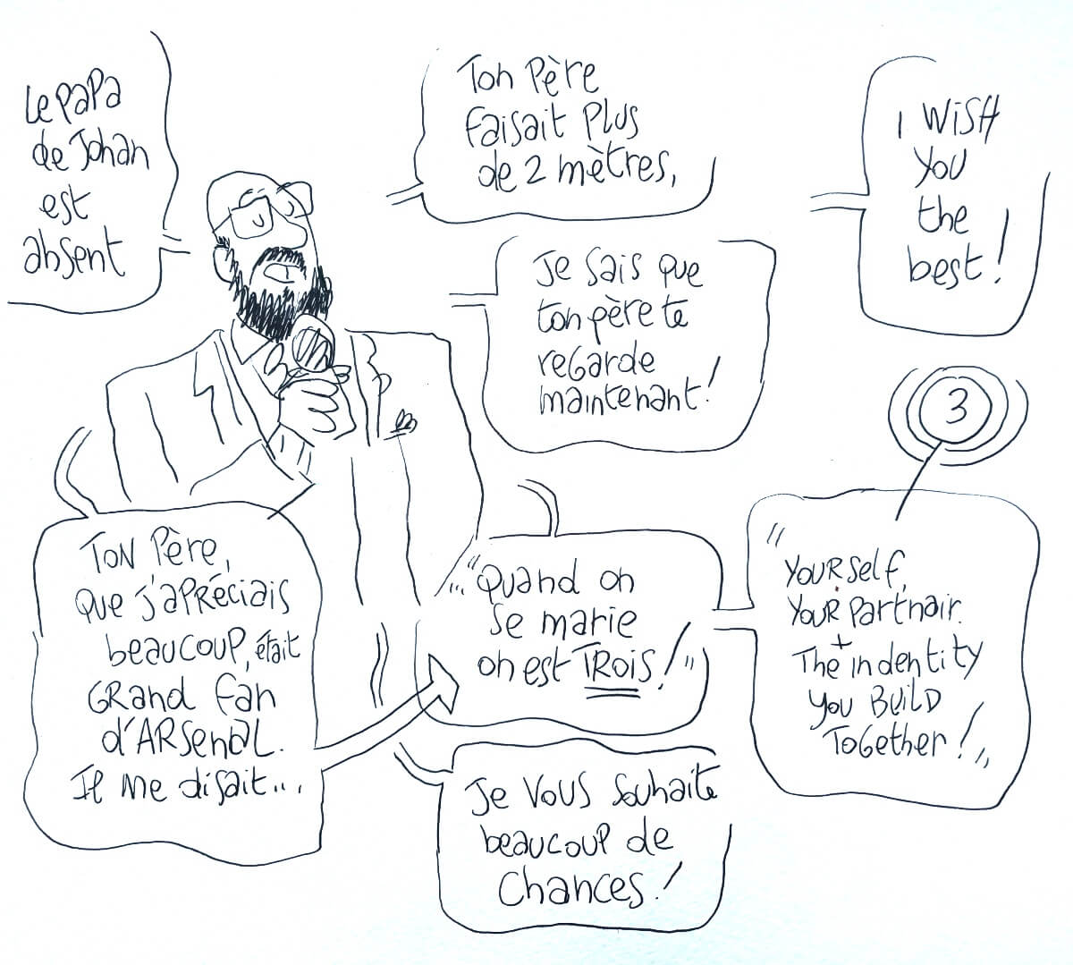Discours_Du_Frère Dessin fait au mariage de Florine et Johan