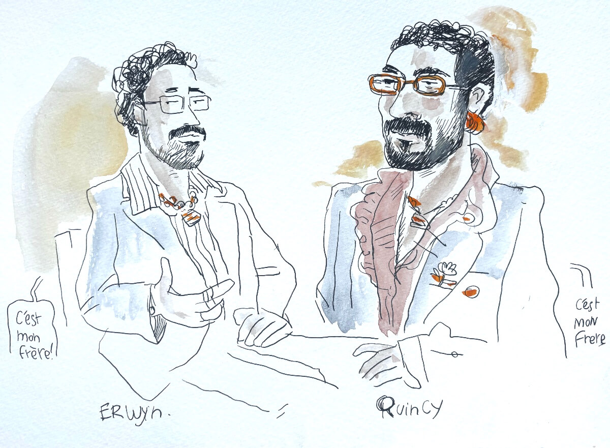Les_Deux_Frères Dessin fait au mariage de Florine et Johan