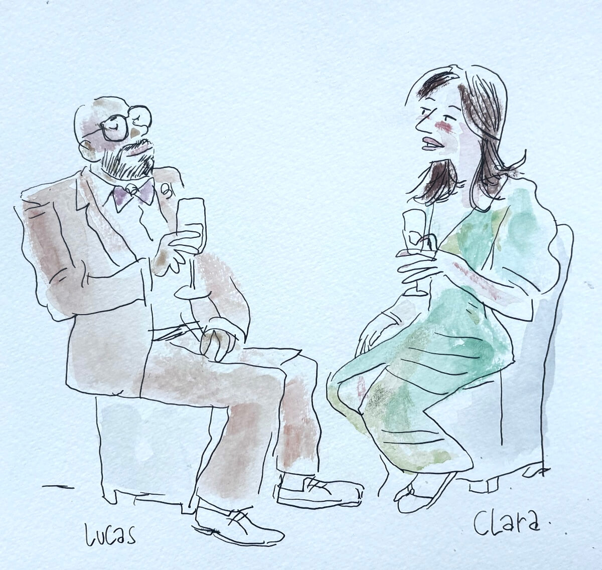 Lukas_Et_Clara Dessin fait au mariage de Florine et Johan