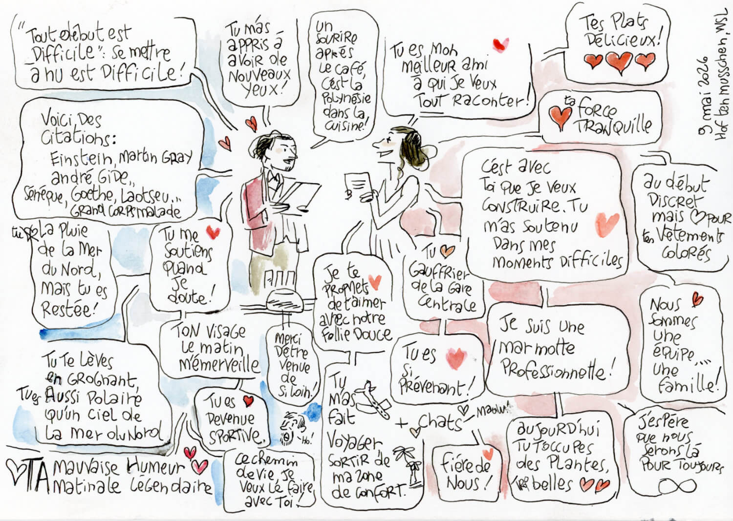 discours-des-maries Dessin du discours des mariés