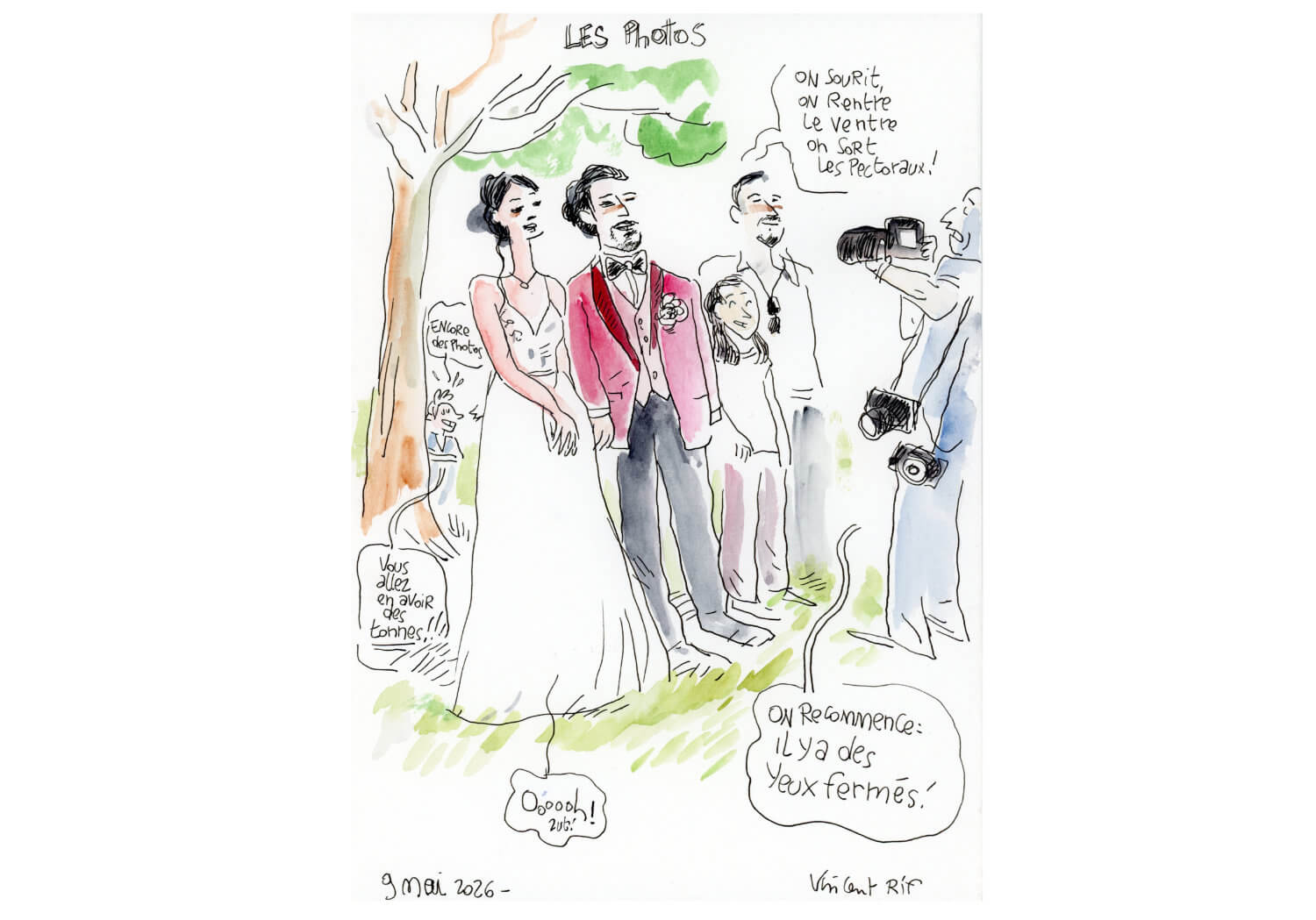 le-phographe Dessin du photographe de mariage