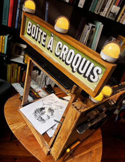 La boite à croquis est un dispositif de portraits