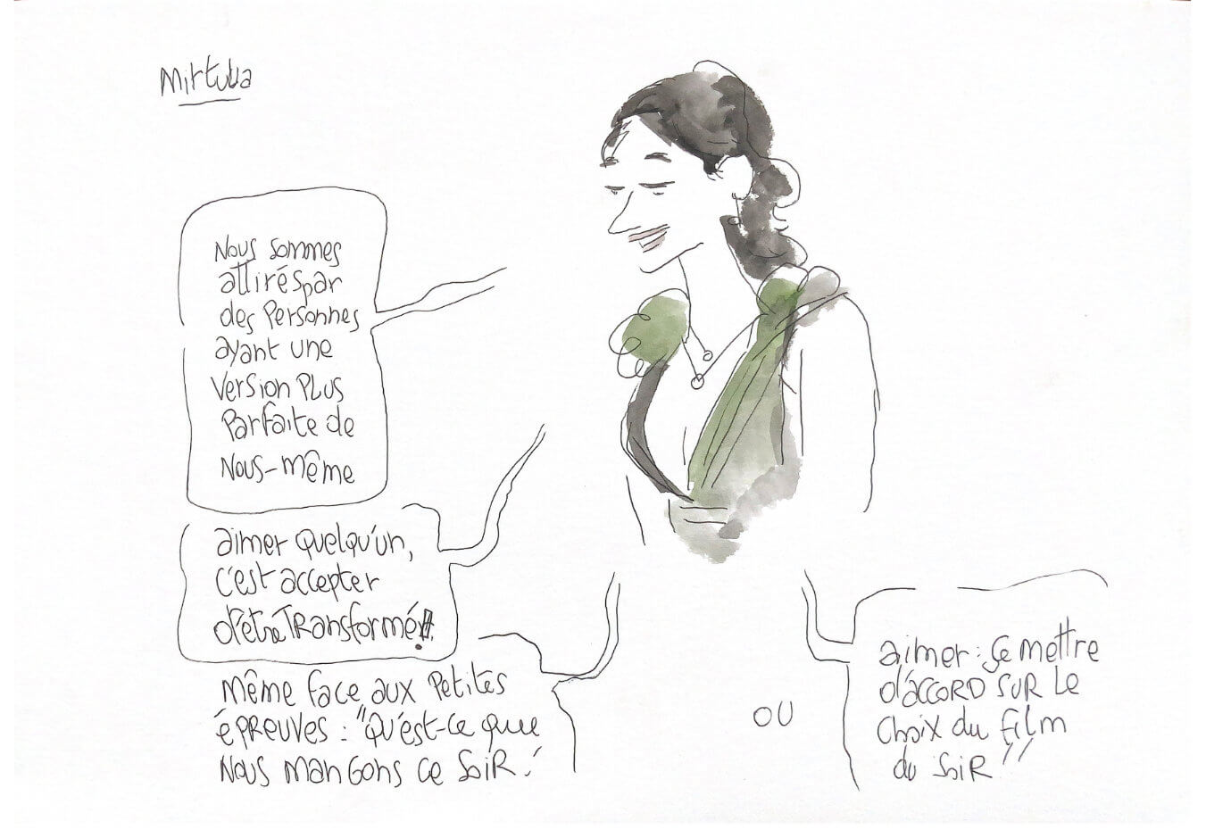 discours mirtula portraits au mariage de Louise et Romain, adèle