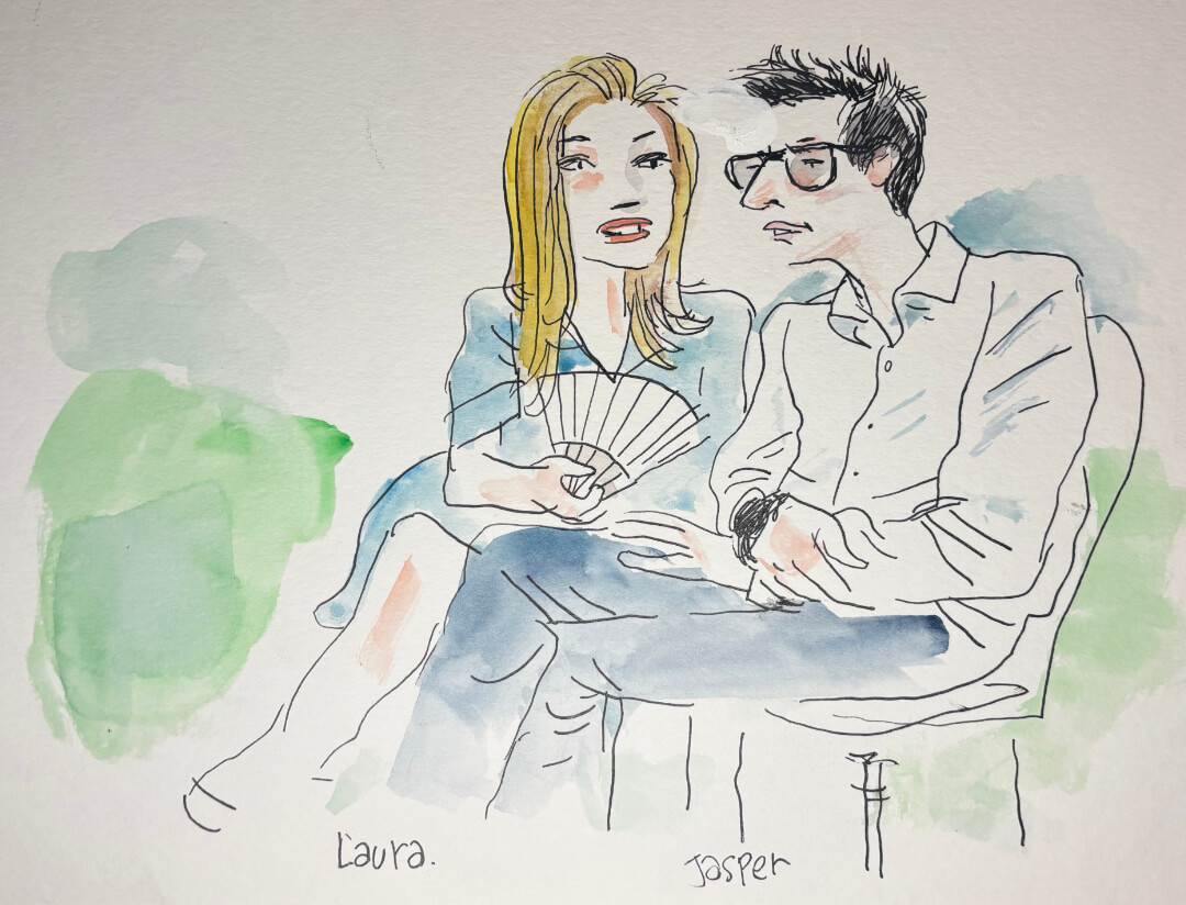 laura et jasper web Dessin fait au mariage de Florine et Johan