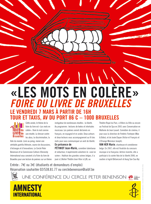 Les mots en colère